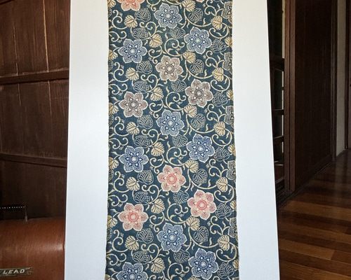 Amazon｜暖簾 藍染め のれん 和柄 花柄 和風 150cm 天然 草木染