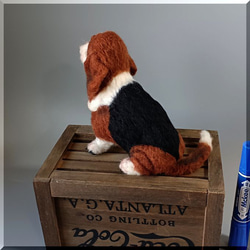 羊毛フェルト　犬　バセットハウンド　バセット・ハウンド　いぬ　イヌ　犬フィギュア 10枚目の画像