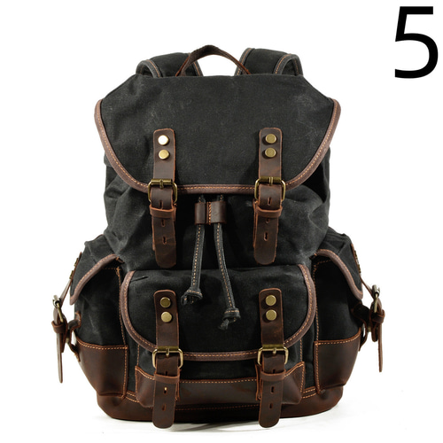 定価約9万★美品　CROOTS　キャンバスレザー　リュック　バックパック　帆布 1a4df6a466aca7b887baebdc415f13