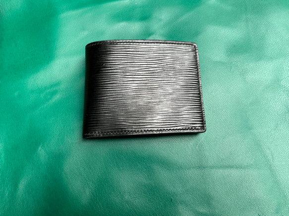 手縫いEPI牛革二つ折り財布（受注生産・送料無料） 2枚目の画像