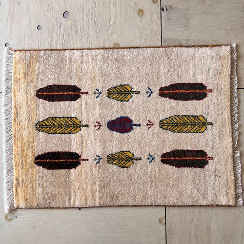 ○○SALE○○送料無料○○ギャッベ【90×60】No.07（糸杉）玄関マット