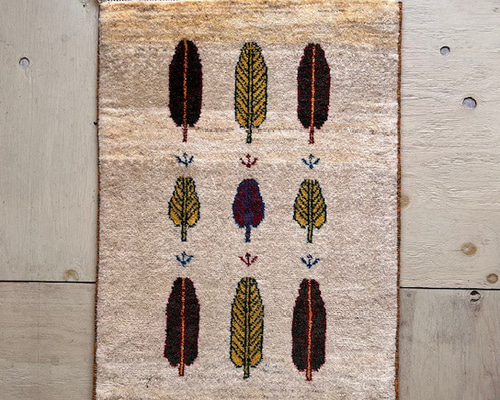 ○○SALE○○送料無料○○ギャッベ【90×60】No.07（糸杉）玄関マット