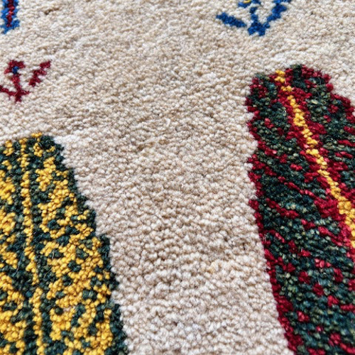 ○○SALE○○送料無料○○ギャッベ【90×60】No.07（糸杉）玄関マット