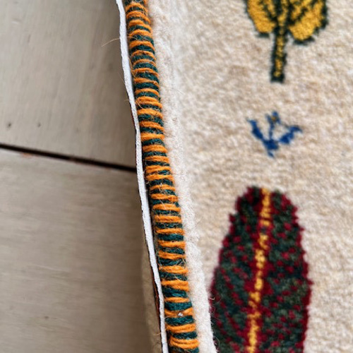 ○○SALE○○送料無料○○ギャッベ【90×60】No.07（糸杉）玄関マット