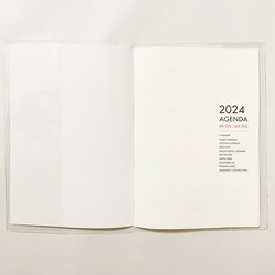 4月始まり 2024年 日の出狛狐 スケジュール手帳 イラストカバー2枚 栞付き B6 全48ページ 辰年 竜 9枚目の画像