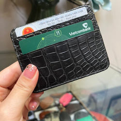 高級本ワニ革カードケース（送料無料）cardholder 4枚目の画像