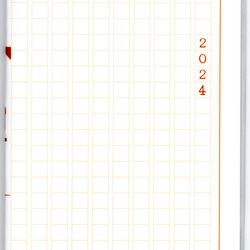 4月始まり 2024年 文豪雀原稿用紙 スケジュール手帳 イラストカバー2枚 栞付き B6 全48ページ 辰年 万年筆 5枚目の画像