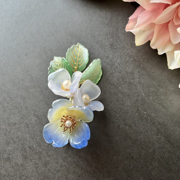 ブランド品専門の 中華風 粉蝶花 ガラス制花のブローチ コサージュ コサージュ 花 アクセサリー