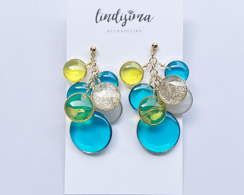 Myosotis☺︎ 1点作品☺︎ バイカラームーンストーンフープイヤリング イヤリング K10ホワイトゴールド ホワイトトパーズ ムーン