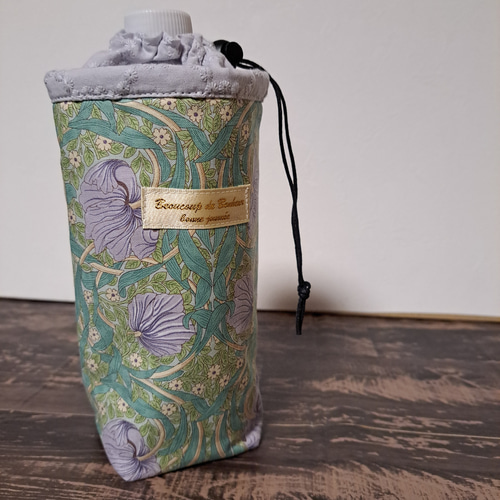 ペットボトルカバー ウィリアムモリス ピンパーネル/パープル