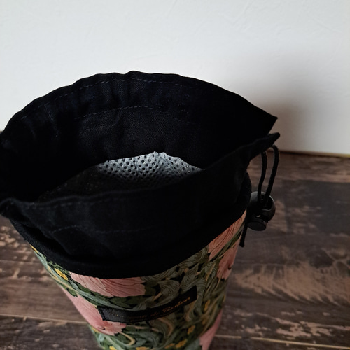 受注製作～ウィリアムモリス ピンパネル 花柄 保冷ペットボトルカバー