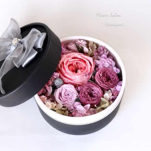 Flowerさま専用 プリザーブドフラワー 丸ボックスフラワー フラワーボックス