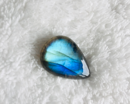 ラブラドライト　カボション　ルース ピンク ラブラドライト ルース カボション 29mm J112 | Pay ID