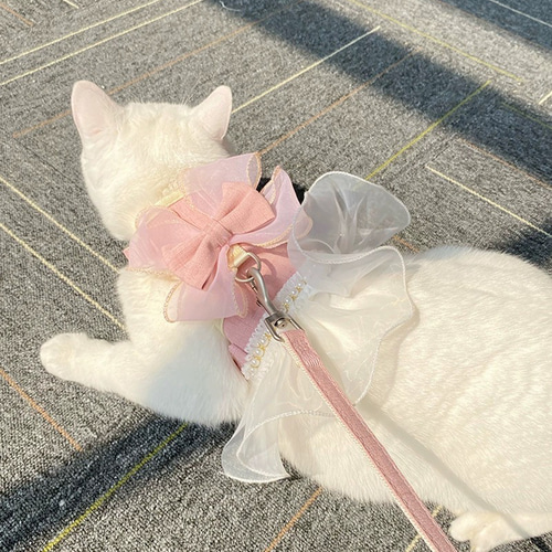 楽天市場】ワンちゃんにも使える かわいい 猫用ハーネス