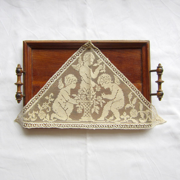 天使フィレレース レース モチーフ フランスアンティーク 4,392円