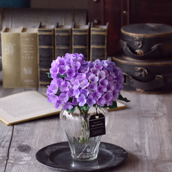◆粘土のお花◆　紫陽花　ワイズライン オリヴィエ　A977 2枚目の画像