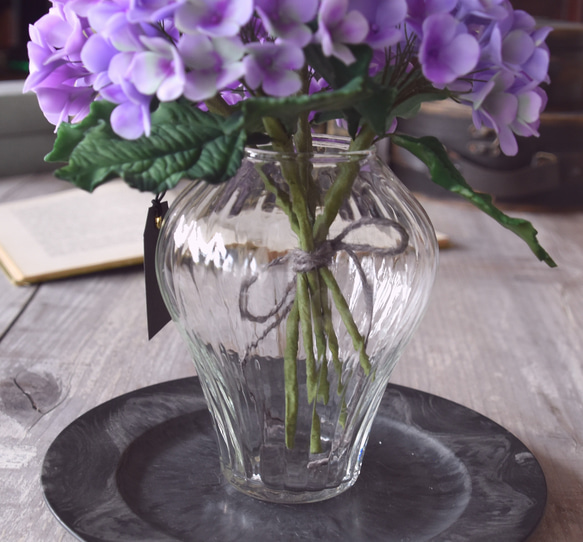 ◆粘土のお花◆　紫陽花　ワイズライン オリヴィエ　A977 6枚目の画像