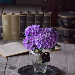 ◆粘土のお花◆　紫陽花　ワイズライン オリヴィエ　A977 3枚目の画像