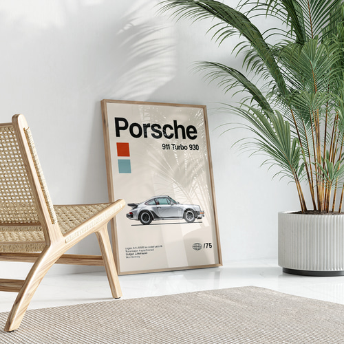 ポルシェ 930 Turbo カタログポスター　A2　額無し ポルシェ 930 Turbo カタログポスター A2 額無し 20年以上