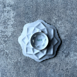 ペルシャのエナメル皿　ジュエリートレイ　飾り皿　Φ11ｃｍ【ミーナーカーリー010-032】 4枚目の画像