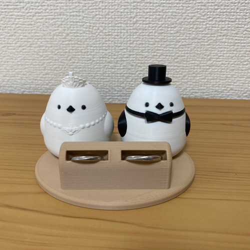 ウェディングエナガ リングピロー おひさま工房☀️雑貨店 通販