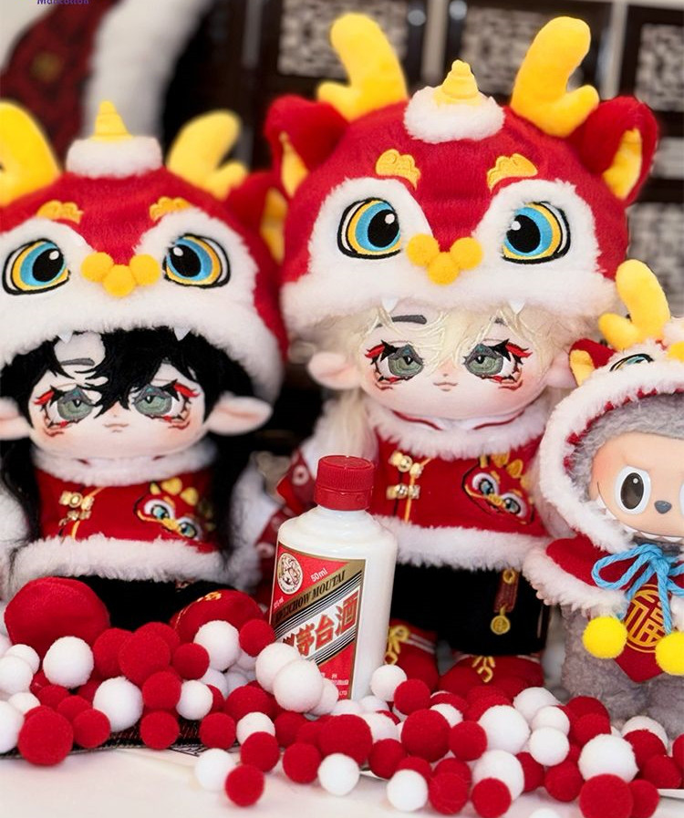 メーカー直売 - 人気ランキング リツカ　ぬい用着ぐるみ　レッド&ブルー　2個セット ぬいぐるみ