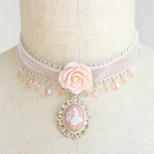 Jean Paul Gaultier ローズ装飾 チョーカー サンプル品 Jean Paul Gaultier ローズ装飾 チョーカー サンプル品