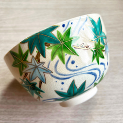 金彩 巻き絵 雪華雪輪〜yukiwa〜 抹茶茶碗 茶碗・めし碗 清香