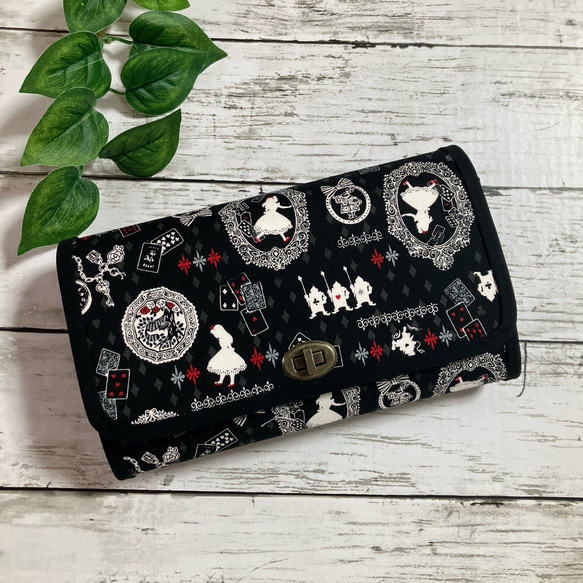 ハンドメイド 長財布 お財布バッグ やりくり財布 マスク入れ カード 