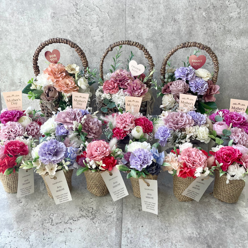 2024母の日］プリザーブドフラワー ・アーティフィシャルフラワー