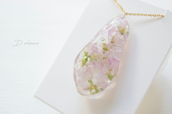 一点物／ﾈｯｸﾚｽ　sakura Crystal*桜舞う 3枚目の画像