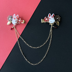 雪解け桜」チェーンブローチ【コラボレーション商品】 ブローチ 輝