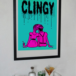 Clingy　ポップアート デザインポスター　A1サイズ　半光沢紙　 1枚目の画像