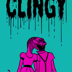 Clingy　ポップアート デザインポスター　A0サイズ　半光沢紙　 2枚目の画像