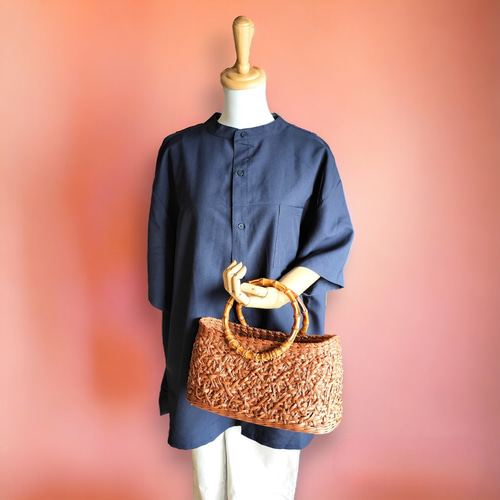 山葡萄風かごバッグ ＊浴衣や夏きもの 和装にも＊ かごバッグ 華かご屋