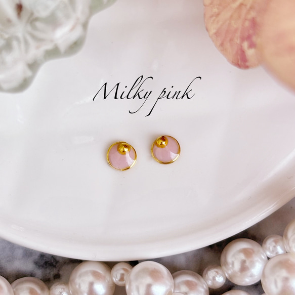 今年も再販！春夏カラー☆職場OK5mm♡送料無料♡ミニゴールドシリーズ 6枚目の画像