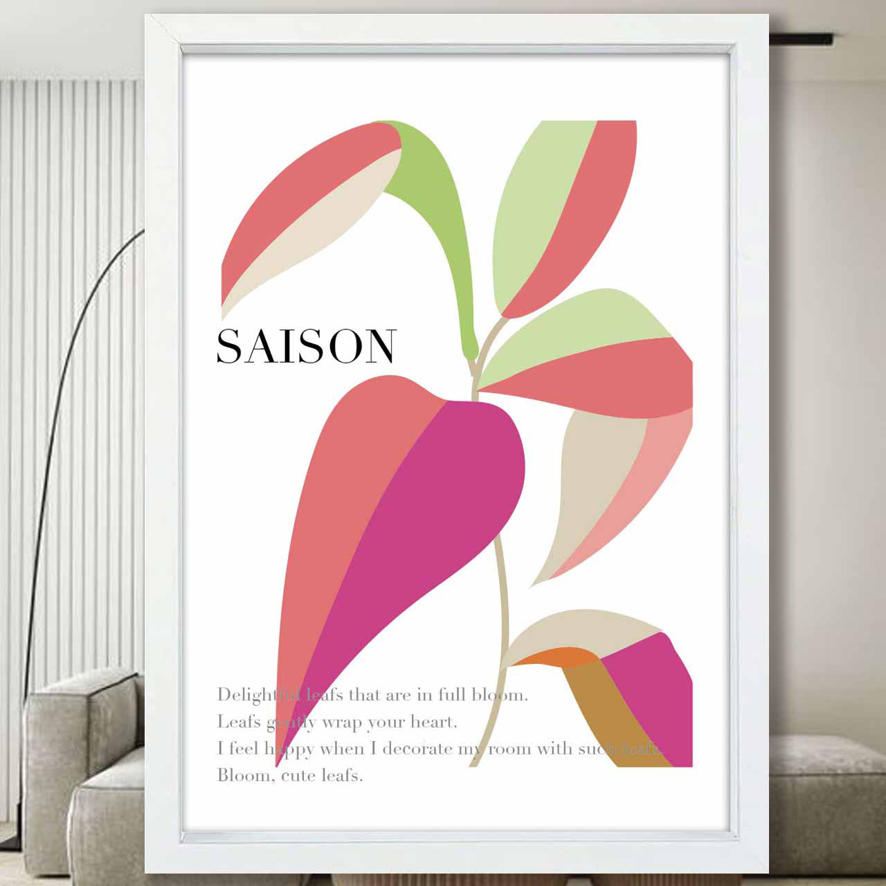 SAISON  花　イラスト　ポスター　A4 A3 A2 A1　アート  　アートポスター　sei検索　2767