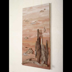 流木で描く山水画（L saiz） 流木アート、　壁の装飾、＃１８ 4枚目の画像
