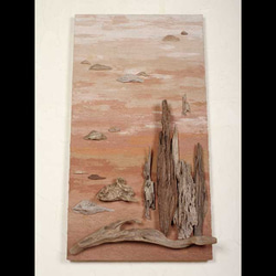 流木で描く山水画（L saiz） 流木アート、　壁の装飾、＃１８ 3枚目の画像