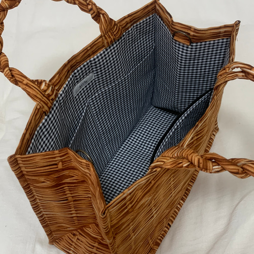 ブックトートカゴ風バッグ （Lサイズ） トートバッグ jucchu 通販