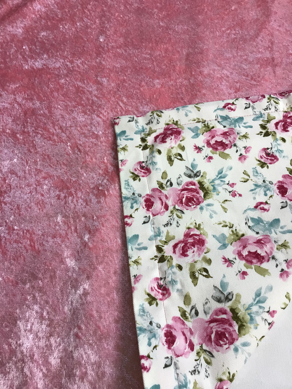ピンク花柄　タロットクロス　リーディングマット 4枚目の画像