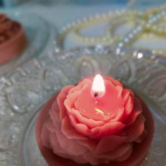 【選べる香り】バラのソイキャンドル♪ 7枚目の画像