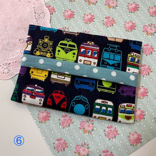 選べるミニポケットティッシュケース 男の子 乗り物 電車 新幹線 車