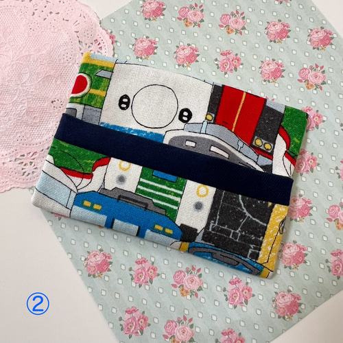 選べるミニポケットティッシュケース 男の子 乗り物 電車 新幹線 車