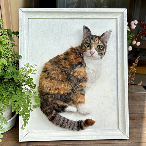 羊毛フェルト猫