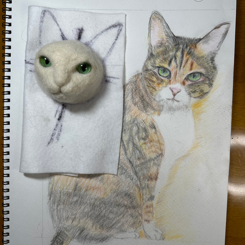 羊毛フェルト 猫ちゃんオーダー