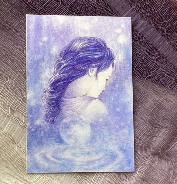 moon water（水彩色鉛筆原画） 2枚目の画像