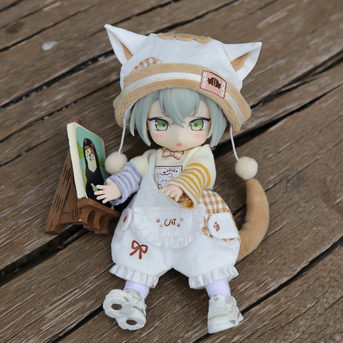 JANAYA オビツ11 ob11服 猫洋服 白色 3点セット 翌日発送 その他 JANAYA オビツ11 ob11服 猫洋服 白色 3点セット 翌日発送 その他