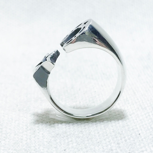 シルバー リング　ハンドメイド シルバーリング】【リング】ハンドメイド ねじり 編み込み チェーン