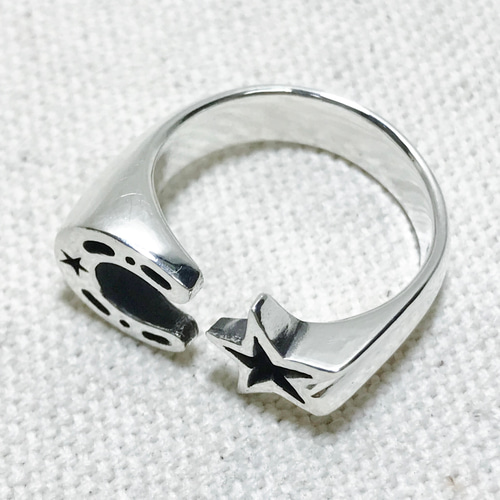 シルバーリング ホースシュー 馬蹄 スター ☆ シルバーアクセサリー